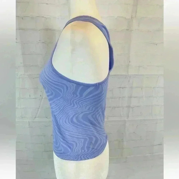 Athleta Momentum Seamless Stretch Racerback Tank Top Periwinkle Athletic Size L - Picture 4 of 13
